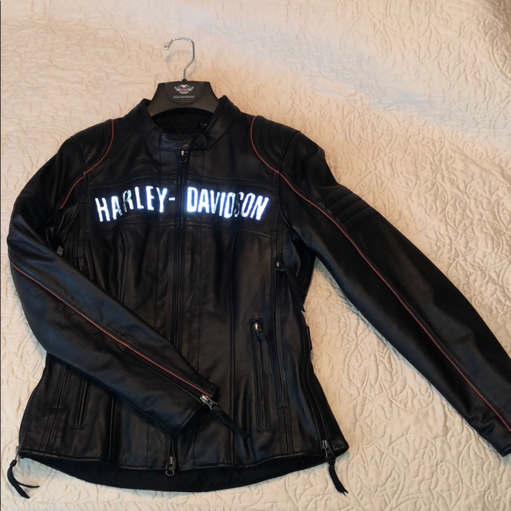women’s Harley-Davidson waterproof leather jacket